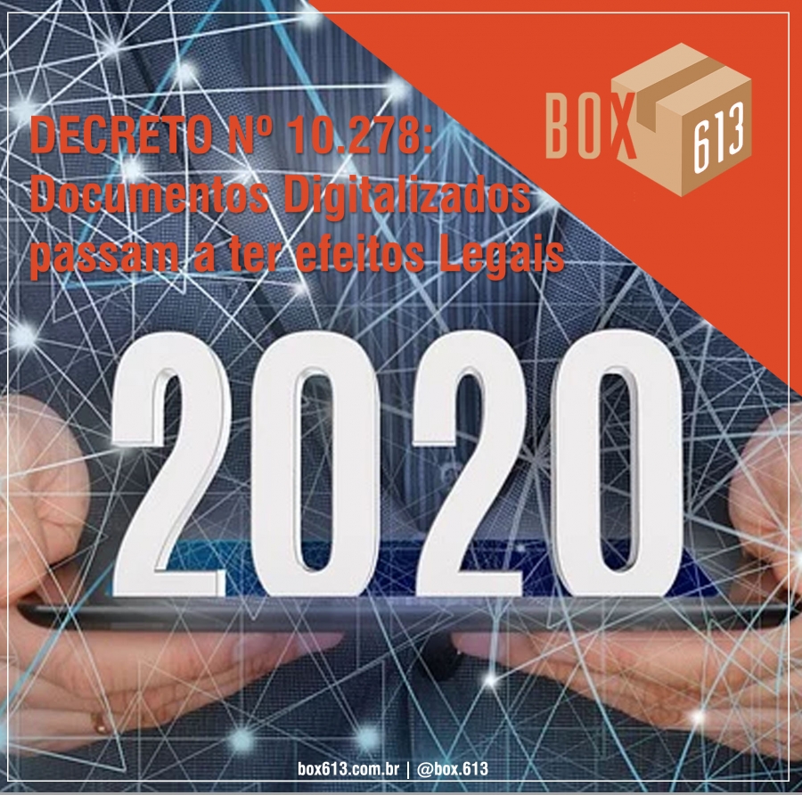 Documentos Digitalizados passam a ter efeitos Legais